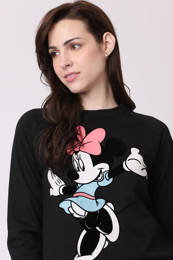 Black Graphic Straight Top, Black, image 5